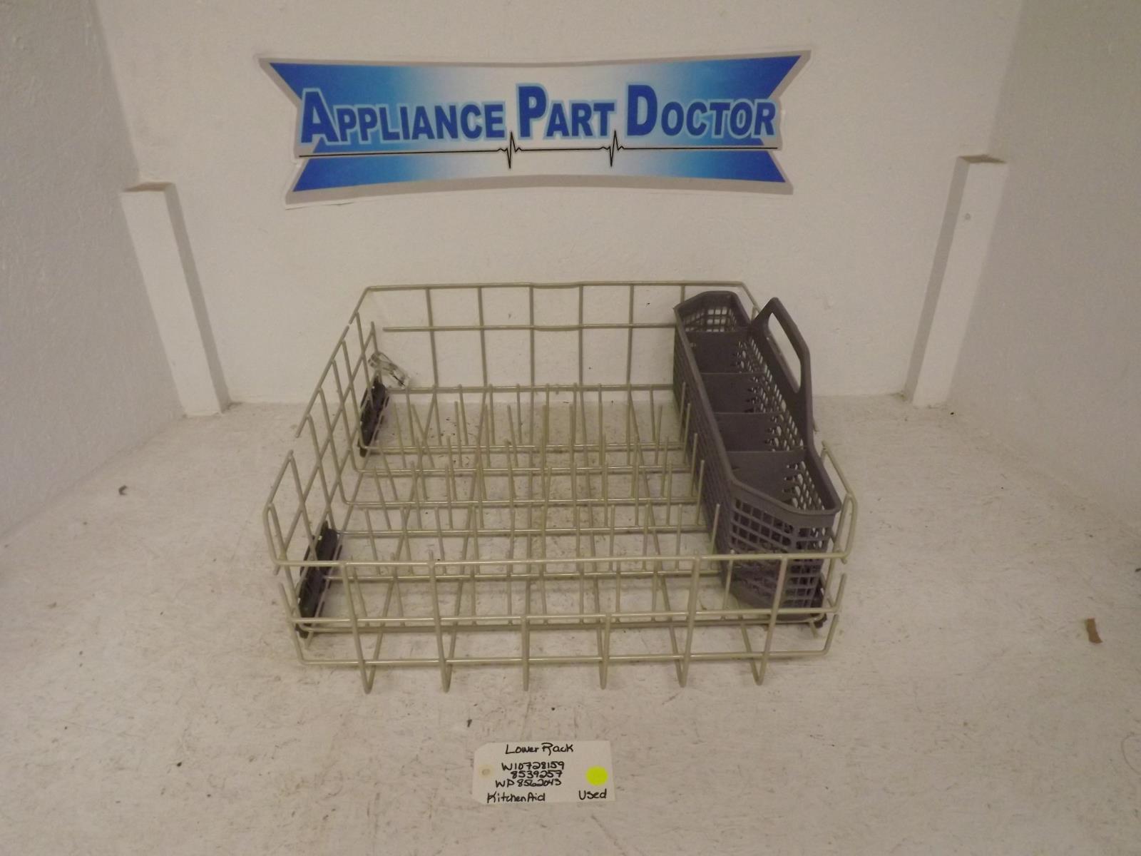 KitchenAid Dishwasher W10728159 8539257 WP8562043 Lower Rack Used KitchenAid Dishwasher W10728159 8539257 WP8562043 Lower Rack Used